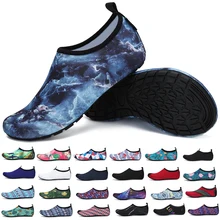 Летние босоножки Женская водонепроницаемая обувь болотная акваобувь мужские кроссовки нескользящие носки для плавания и дайвинга пляжные шлепанцы 31 цвет