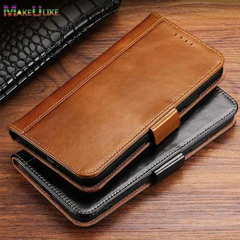 

Genuine Leather Flip Case for iPhone 11 Pro Max Cover Luxury Oil Wallet Case For iPhone 6 6S 7 8 Plus X XR XS Max Phone Bag
