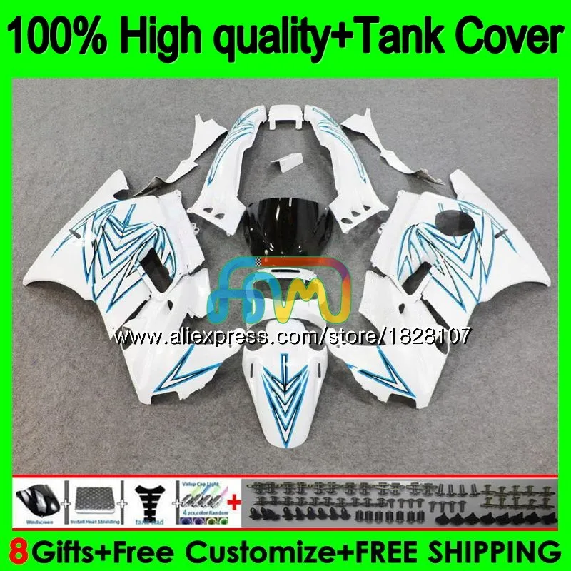 Майка для HONDA CBR 600F2 CBR600FS CBR 600 FS F2 91 92 93 94 1BS. 54 CBR600 белого и синего цвета F2 CBR600F2 1991 1992 1993 1994 обтекатель