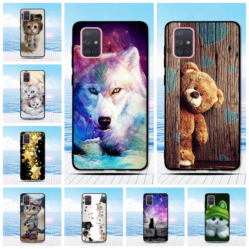 Case For Samsung Galaxy A71 Soft Silicon Funda Cover TPU Coque Phone A715F |