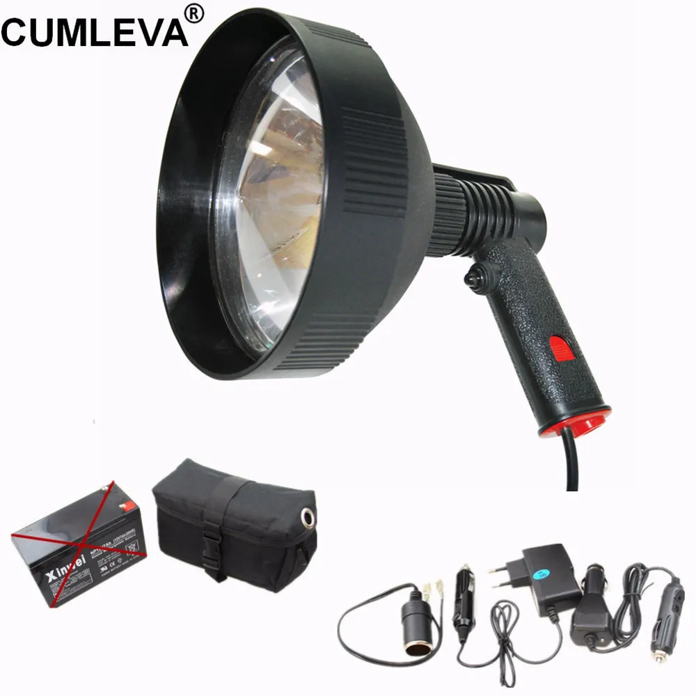 7 Inch 100W Halogen Hunting Handheld Spotlight 1000LM 12V 175MM Spot or