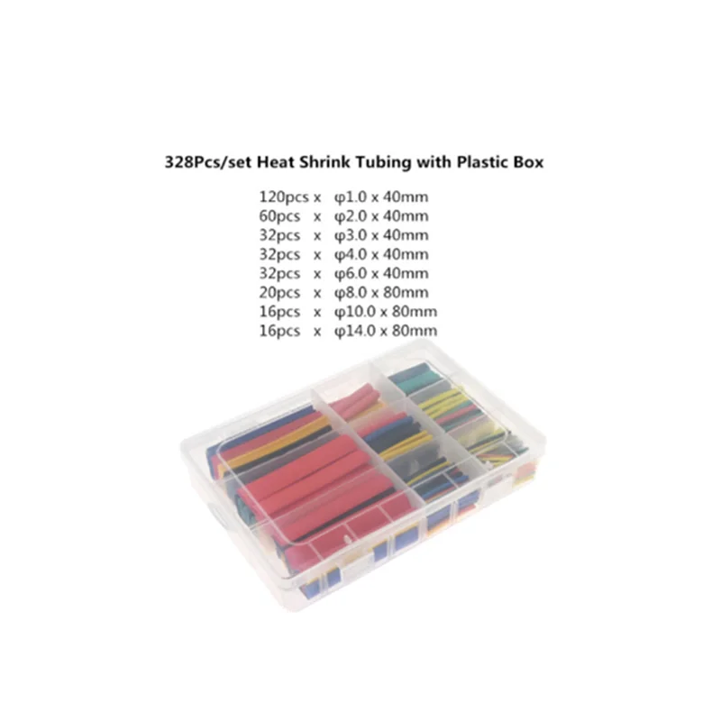 127 Pcs Heat Shrink Sleeving Tube Tube Assortment Kit Electrical Connection Electrical Wire Wrap Cable Waterproof Shrinkage 2 1 Insulation Materials Elements Aliexpress