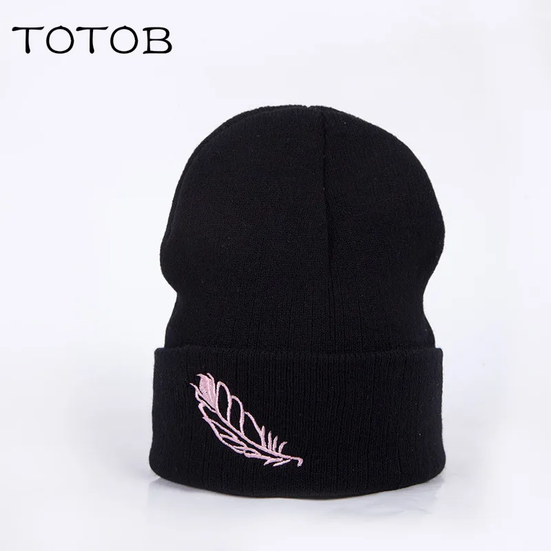 

2019 winter new fashion Han Chao wool hat leaves wool knit warm hat outdoor wild thickening caps tide men and women couple hat