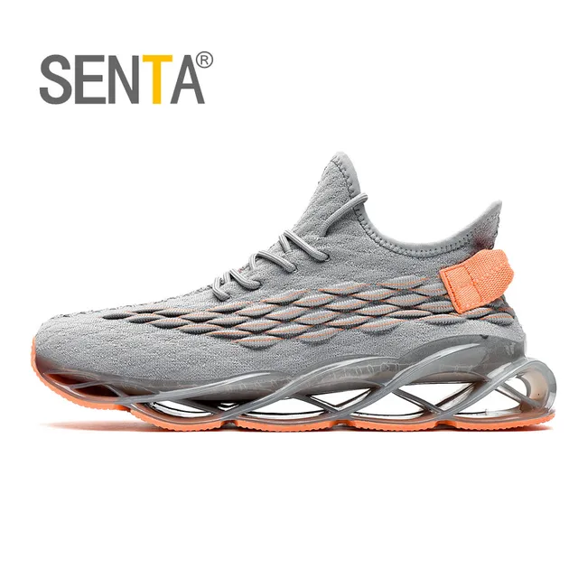 US $20.70 SENTA Blade Reflective Running Shoes for Men Breathable Mesh Sneakers NonSlip Cushioning Sole Athl