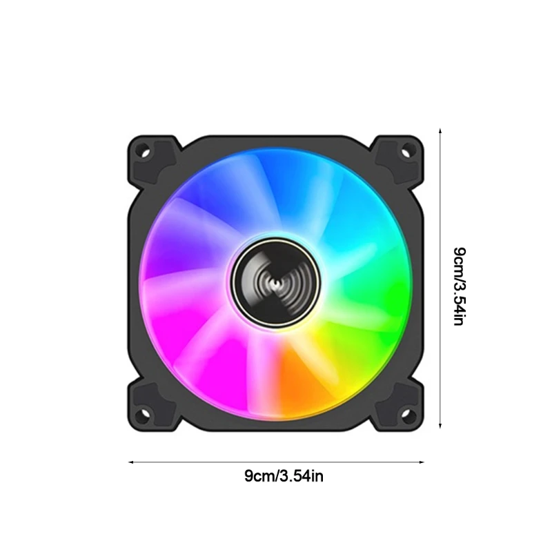 Кулер для процессора бесшумный вентилятор ШИМ DC 12 В RGB 92 мм 4 контакта тихий корпус
