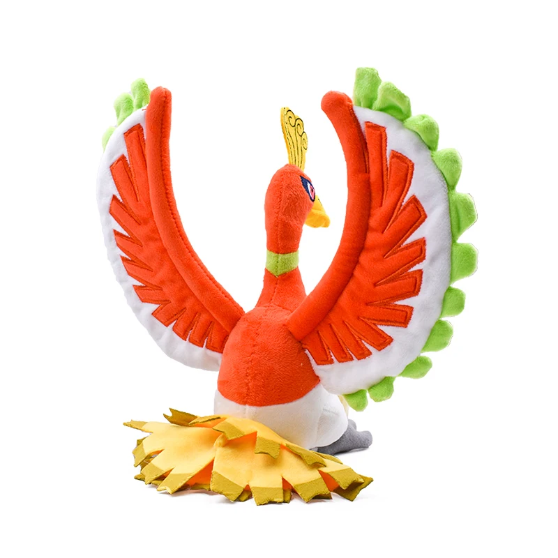24 см 9 ''Ho-Oh тонкий плюш аниме Солнце Луна блестящие HoOh Houou мягкие игрушки крутая Мягкая кукла Мягкие плюшевые игрушки плюш