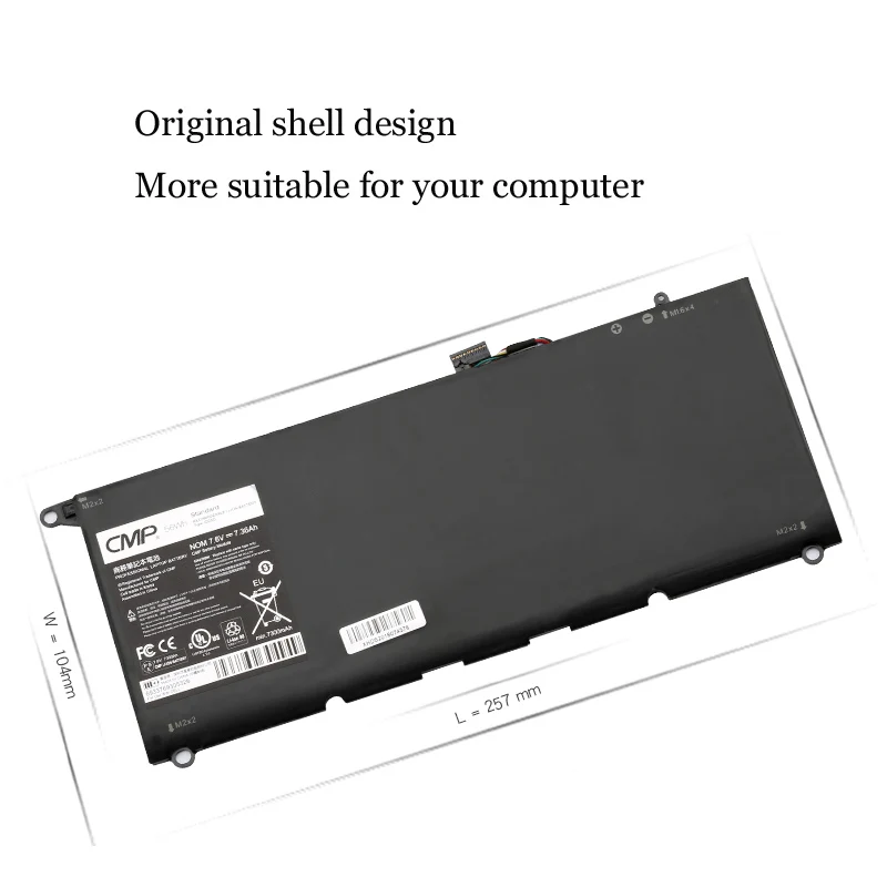 1 шт. аккумулятор для ноутбука Внутренний для Dell XPS 13-9343 9350 1708 P54G JD25G