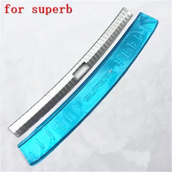 

for Skoda superb 2016-2019 Stainless Steel car Rear Bumper Protector Sill Trunk Tread Plate Trim Car Styling Accessories fast