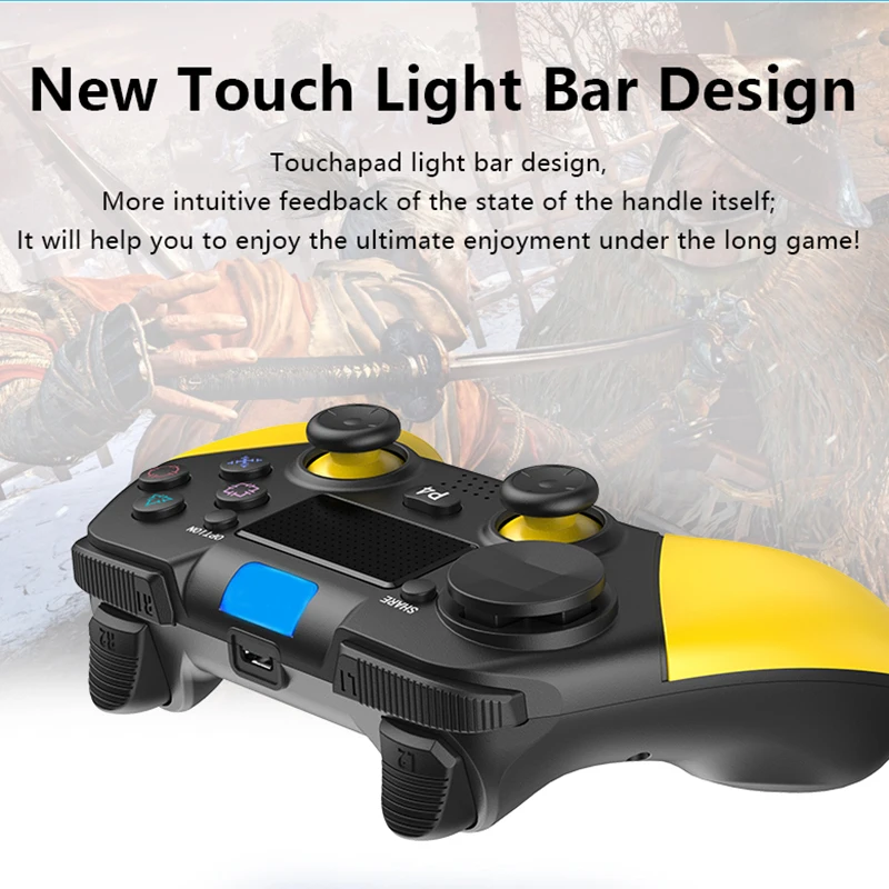 Для PS4 контроллер Bluetooth геймпад беспроводной ПК Джойстик с вибрацией тачпад