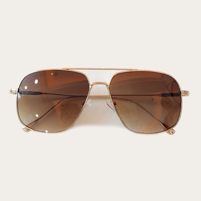 No.4 sunglasses Металлические квадратные оправы мужские классические солнцезащитные очки винтажное зеркало очки gafas de sol hombre - Цвет линз: No.4 sunglasses