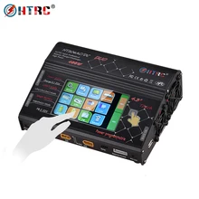 HTRC HT206 RC Баланс Зарядное устройство AC/DC DUO 200 Вт* 2 20A* 2 двухпортовый 4," цветной сенсорный ЖК-экран для Lilon/LiPo/LiFe/LiHV батареи