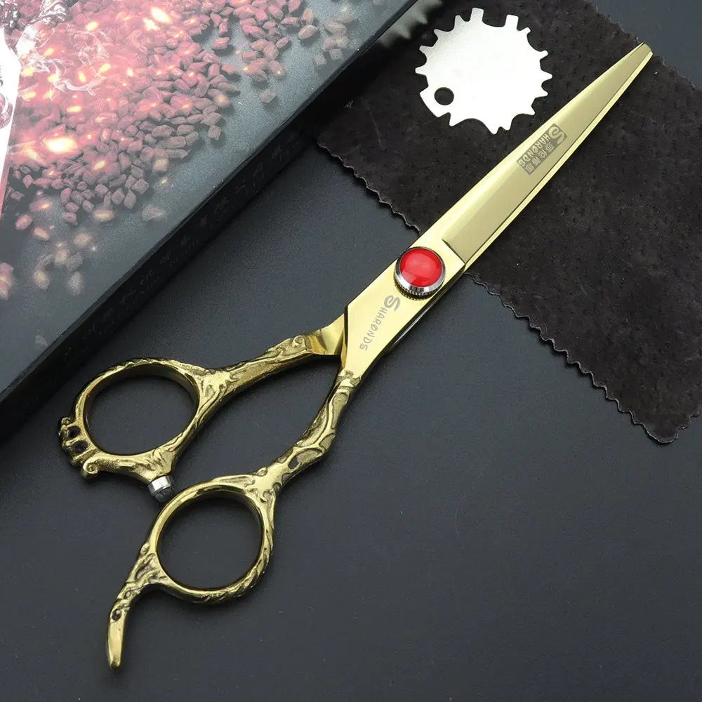 Cutting gift box 6 дюймов серебристые и черные профессиональные машинки для стрижки волос 440c Японские Стальные плоские ножницы набор черных чехлов и бритв - Цвет: Cutting gift box
