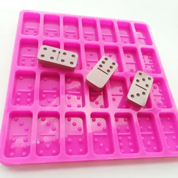 

Dearfod Domino Silicone Mould for DIY Chocolate Epoxy and Resin Craft Molds Liquid Silicone Rubber DBS177