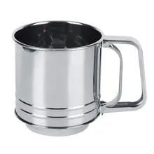 Нержавеющая сталь ручной сито для муки, решето ситечко кухонный инструмент для выпечки форма чашки формы для выпечки сито кухонные инструменты