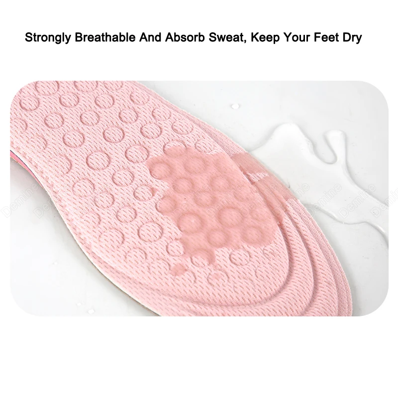 Demine Height Increase Shoe Insoles for Women Comfort Eva Memory Foam Shoes Sole Inserts Foot Heel Lift Pad Heightening Insoles
