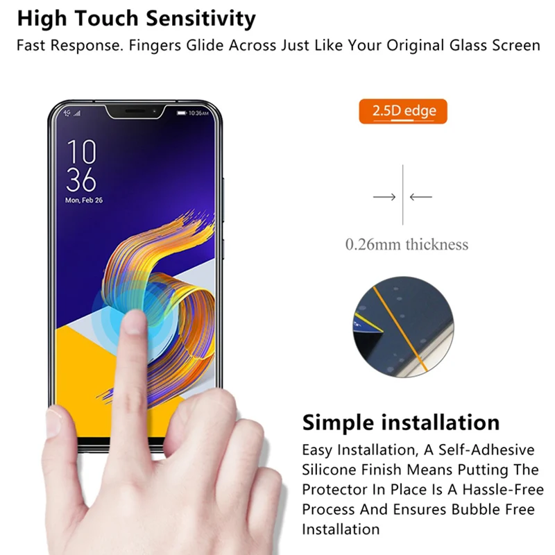 Экран Стекло для Asus Zenfone 2 Laser ZE500KG ZE550KL ZE601KL 3 ZE520KL ZE552KL закаленное Стекло на Zenfone 5 5Z 4 ZE620KL ZS620KL