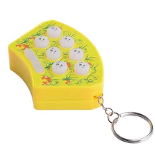 Хит стук хомяк игрушка мини портативный для детей цепь ранняя образовательная игра шум производитель Электрический удар крот силиконовый подарок