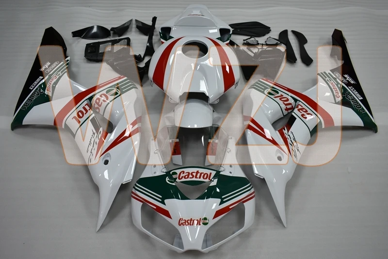 Обтекатель CBR 1000 RR 2007 набор для всего тела Fireblade 2006 белый темно синий обтекатель