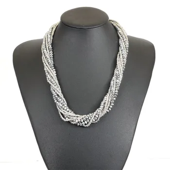 

Miasol Fashion Multiple Layers Strands Crystal Seed Beads Charm Statement Magnetic Necklace For Women Necklaces Gifts