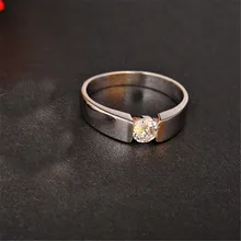 Ring for Men Fine Jewelry 100% 925 sterling-silver-jewelry Bridegroom Wedding Rings Engagement CZ Accessories Fine Gift for Man