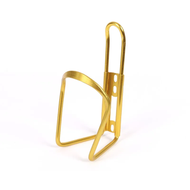Gold Color MTB дорожный велосипед рама велосипедный, алюминиевый кронштейн для бутылок держатель стойка для аксессуаров держатель клетки открытый - Цвет: Gold Color