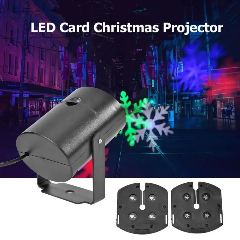 

Christmas Pattern LED Laser Projector Colorful Rotating Stage DJ Disco Lamp LED Projection Lamp Colorful Rotating Projector Stag