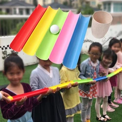 Jeu de défi de Pipeline, activités de renforcement d'équipe pour enfants et adultes, jouets de plein air à intégration sensorielle, jeux de Sport de fête 
