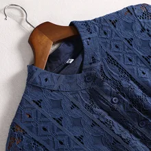 Lan Mu/ г. Новая стильная модная элегантная кружевная юбка осеннее приталенное платье для больших девочек 10600