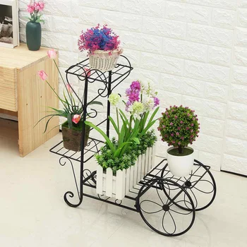

Metal Plant Stand Flower Rack Pot Storage Rack Display Shelf Holder Home Indoor Outdoors Decor Garden Balcony 24.5x25.5x36
