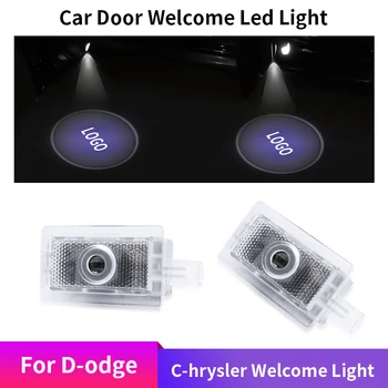

Fit For Dodge 2X Car Door Welcome Light LED Lamp Laser Ghost Shadow Projector LOGO Light Decorative Light Auto