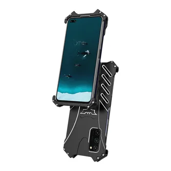 

R-just Metal Phone Case for Honor V30 Pro Aluminum Shockproof Dropproof Cover Armor anti-knock cases