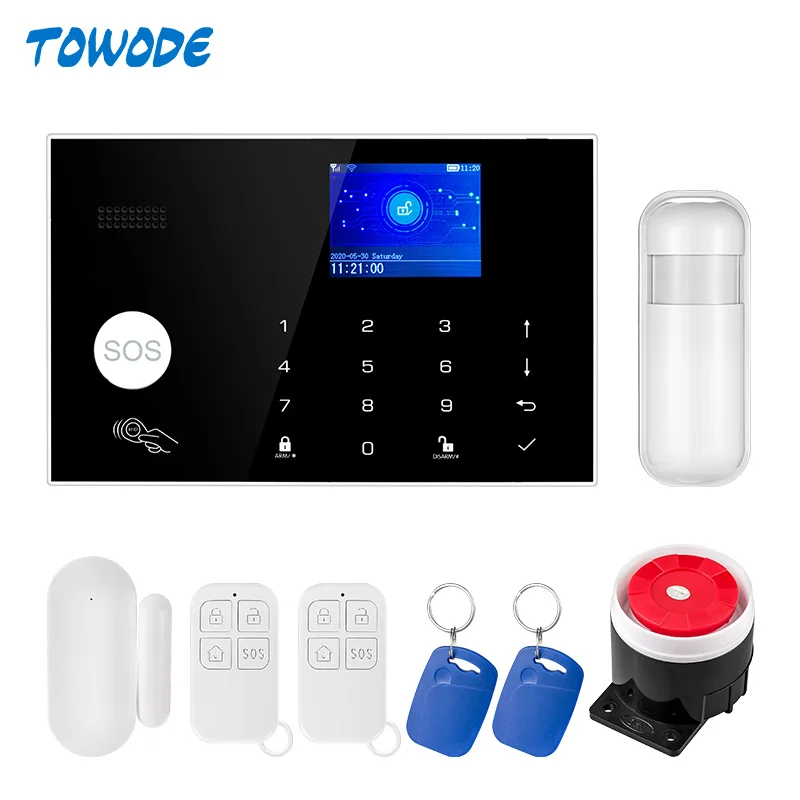 Towode Tuya APP G34 Wifi 4G сигнализация беспроводная домашняя охранная Система управления