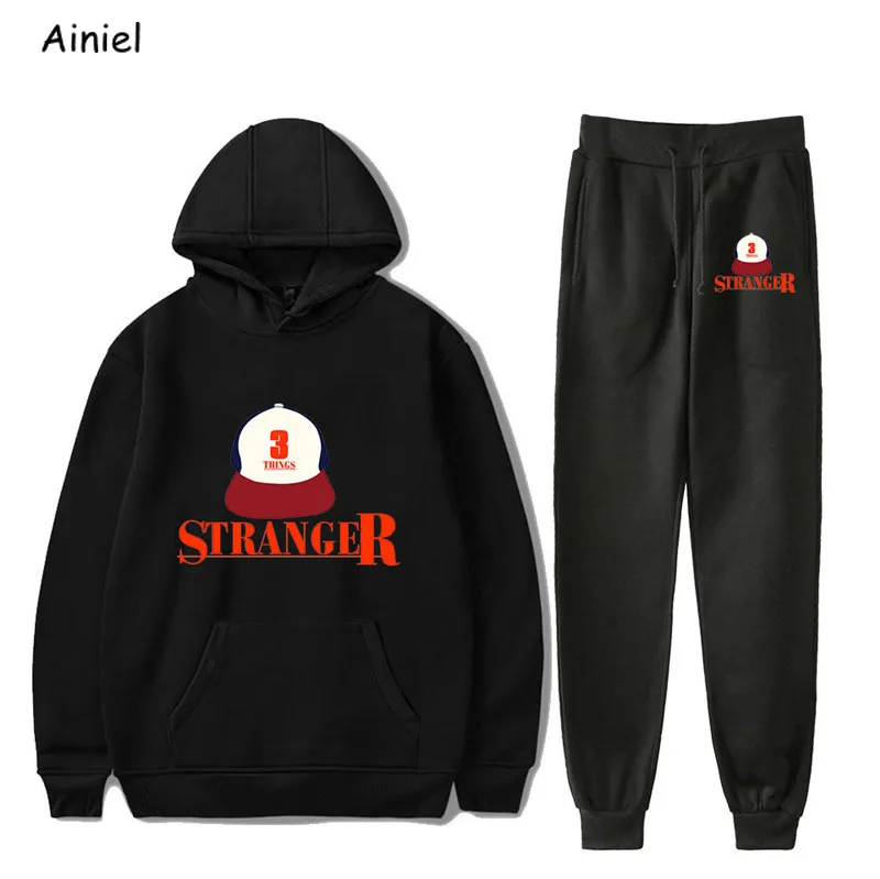 Горячая Распродажа, Hopper Stranger Things 3, карнавальный костюм, Eleven, толстовки, свитшоты для женщин, мужчин, девочек, влюбленных, худи с капюшоном, штаны, костюмы