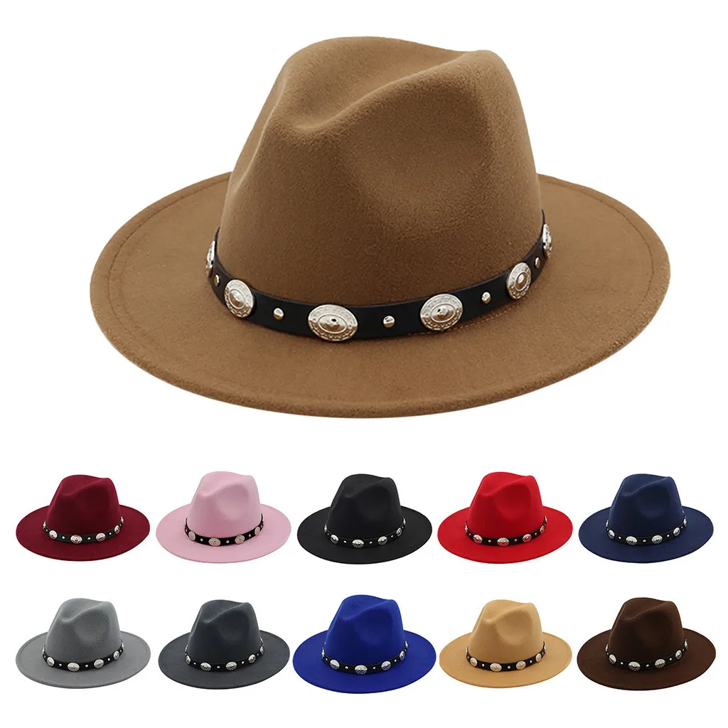 Jaycosin шляпа унисекс для взрослых западная ковбойская шляпа Повседневная однотонная монгольская пастбищная солнцезащитная Кепка мужские шляпы федоры мужские s шляпы джентльмена