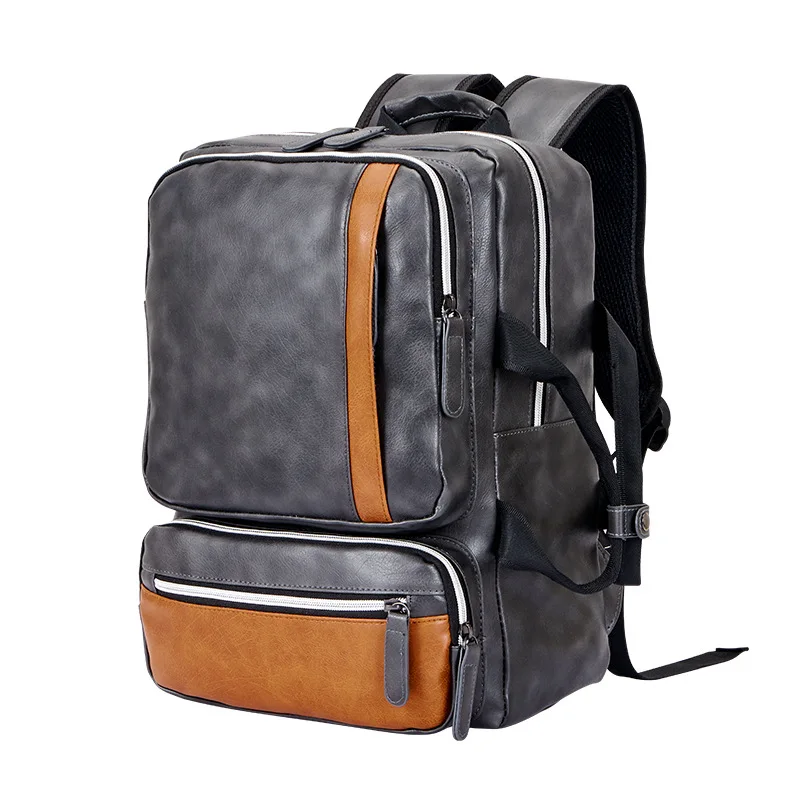 

Cross Border for Multi-functional Backpack Leather Large-capacity Backpack Computer Bag Handbag Travel Bag School Bag