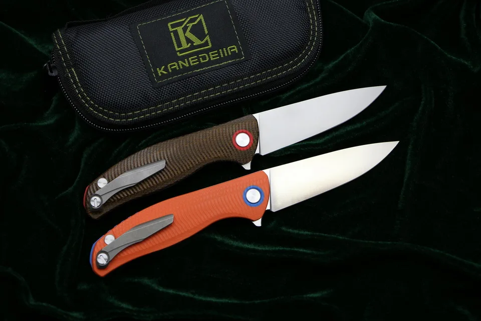 Kanedeiia Флиппер F3 складной нож D2 лезвие Титан+ Mikata G10 Ручка для кемпинга охоты выживания карманные Фруктовые Ножи EDC инструменты