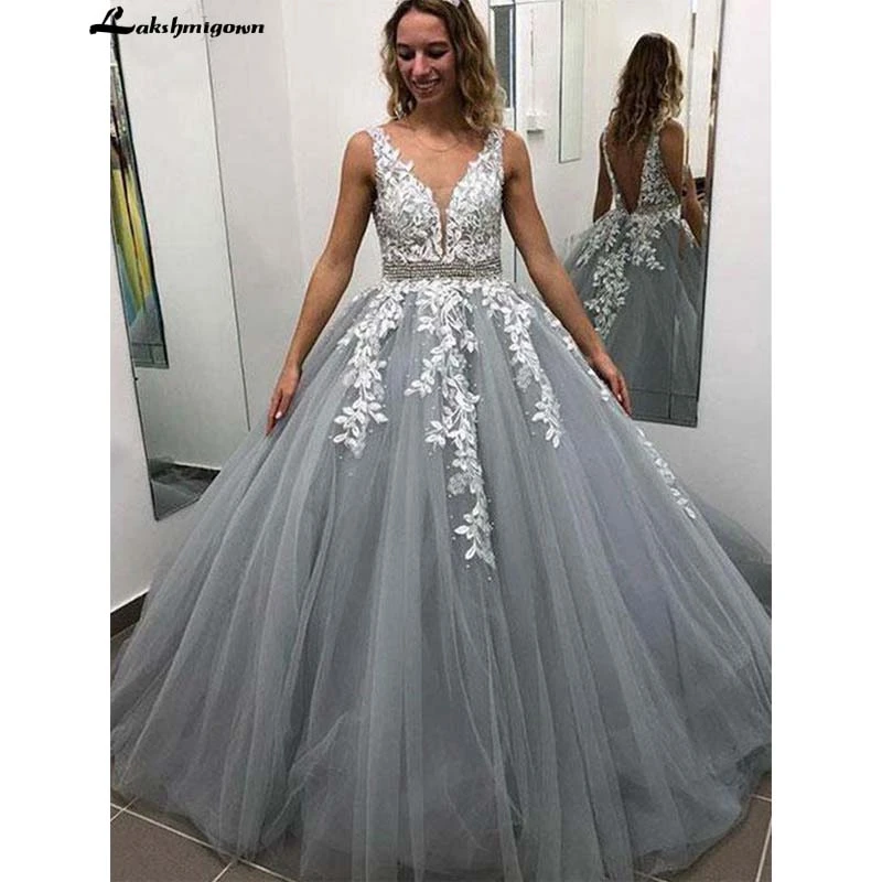 grey special occasion dresses