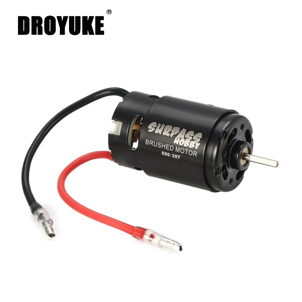Экономичный щеточный двигатель 12T 21T 27T 35T для 1:10 RC Crawler Axial SCX10 AXI03007 90046 Traxxas TRX4 TRX6