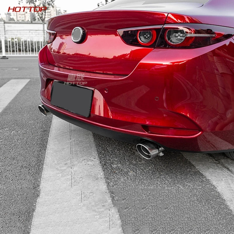 Задний глушитель выхлопной трубы из нержавеющей стали для Mazda 3 axela scorpius style