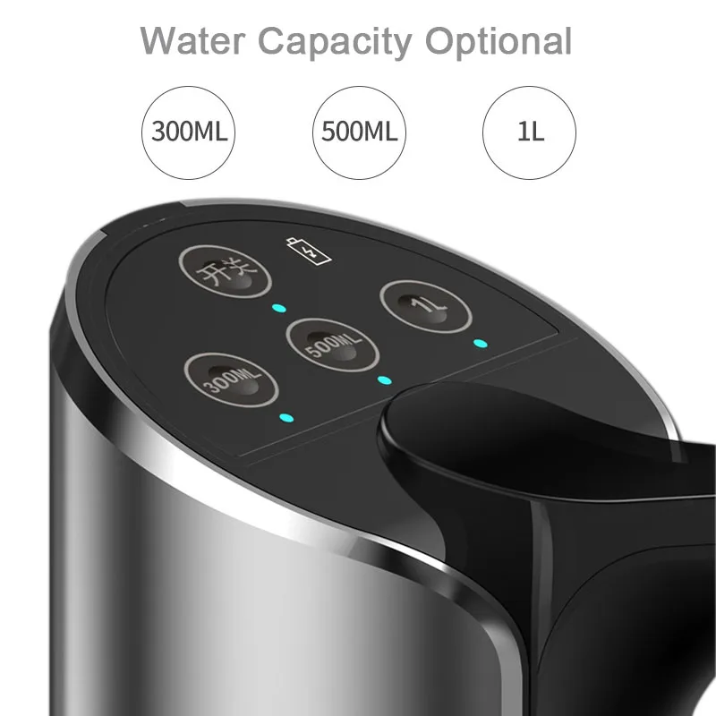 Умный автоматический беспроводной насос-дозатор воды, высокое качество, USB Перезаряжаемый водяной насос, переносная Питьевая Бутылка, переключатель