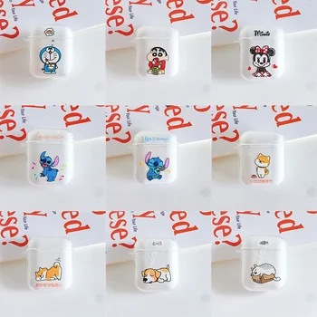 

Funny Cartoon For AirPods 2 1 Apple Case Protective Cover Cute Bluetooth Earphone Case Soft Silicone Cases Headset cover coque