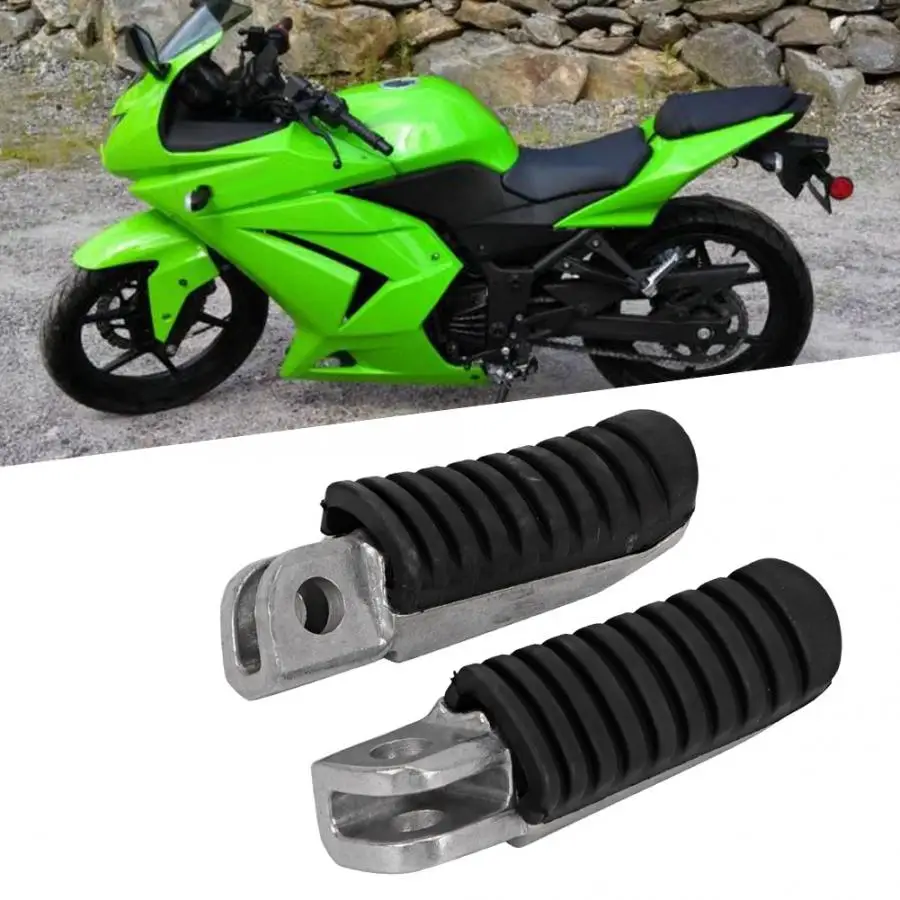 Pedane moto 2 шт алюминиевый moto rcycle Передняя ножная педаль для ног подходит для Kawasaki EX250 NINJA 250 08-12 moto rcycle