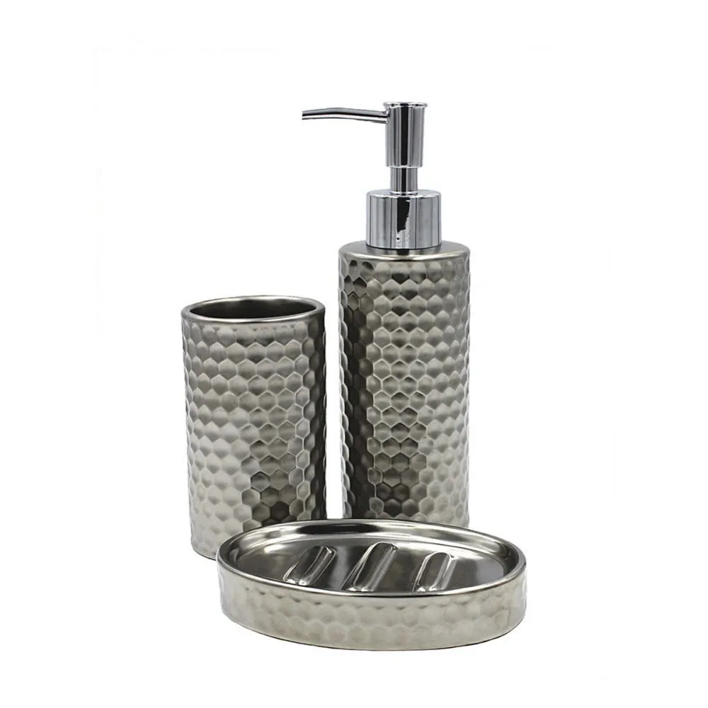Комплект настольных аксессуаров для ванной BATH PLUS FERRO SET3 | Дом и сад