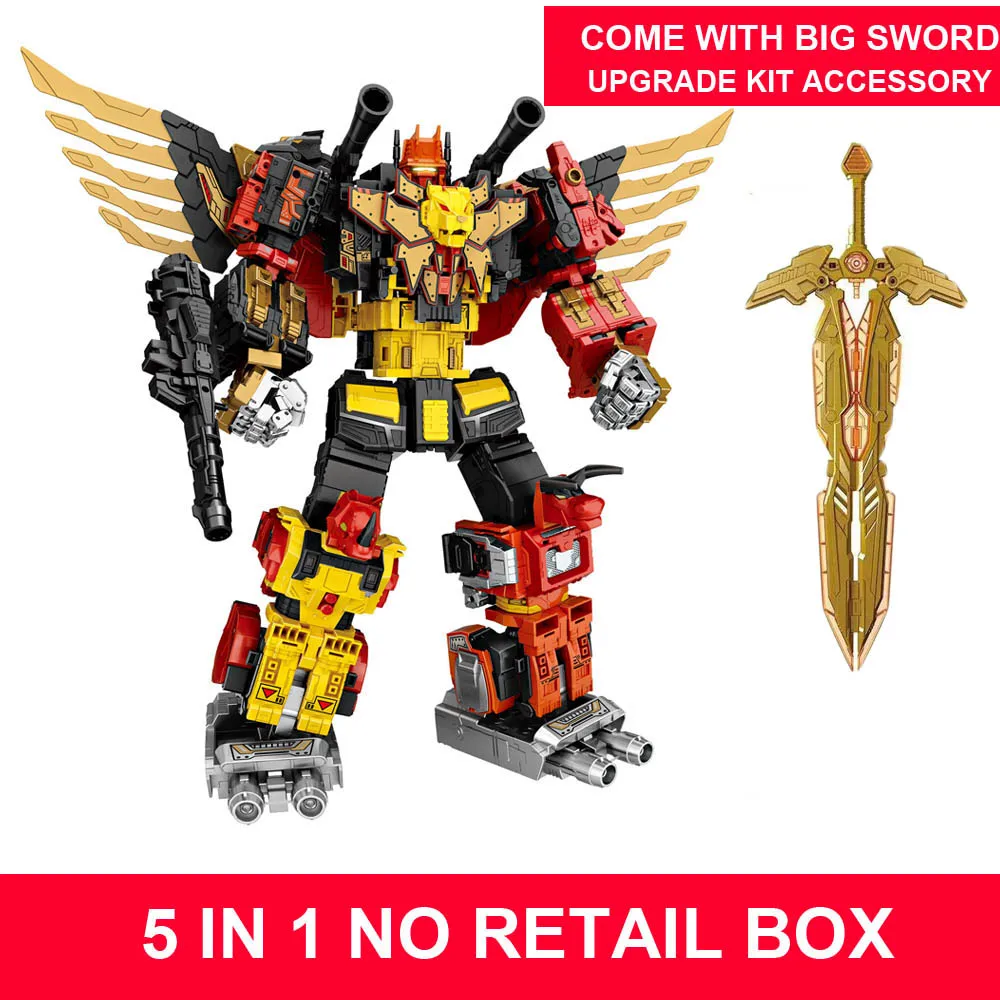 B No Retail Box G1 трансформация predaking-5 в 1 Набор Divebomb Rampage хедстронг негабаритный режим войны Орел фигурка Робот Игрушки - Цвет: B No Retail Box