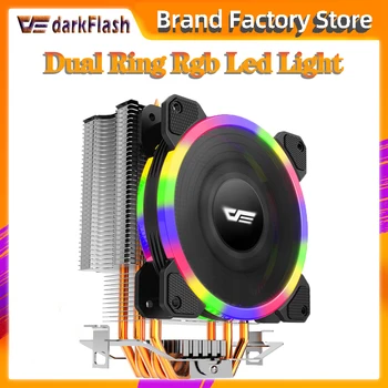 

Aigo darkflash L5 CPU cooler Cooling TDP 280W 5 heatpipes 4p PWM LED 120mm fan Radiator heatsink /115X/775/1366/AM2+/AM3+/AM4