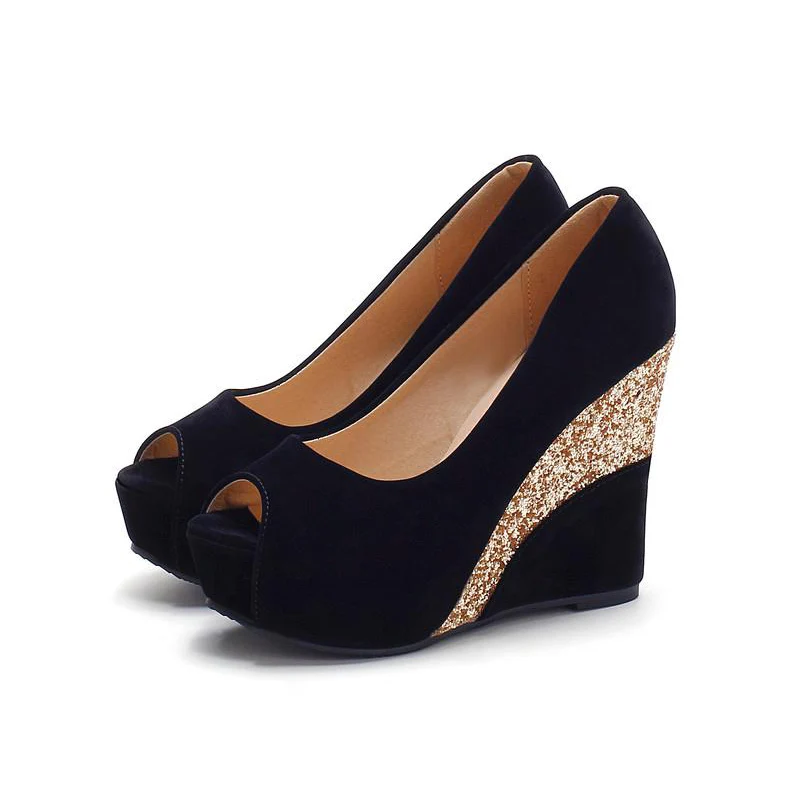 

Summer Wedges Platform Sandals Peep Toe high wedge Pump Shoe Sandal Plataforma Femme Sandal Femme High Heels casual sandal shoe
