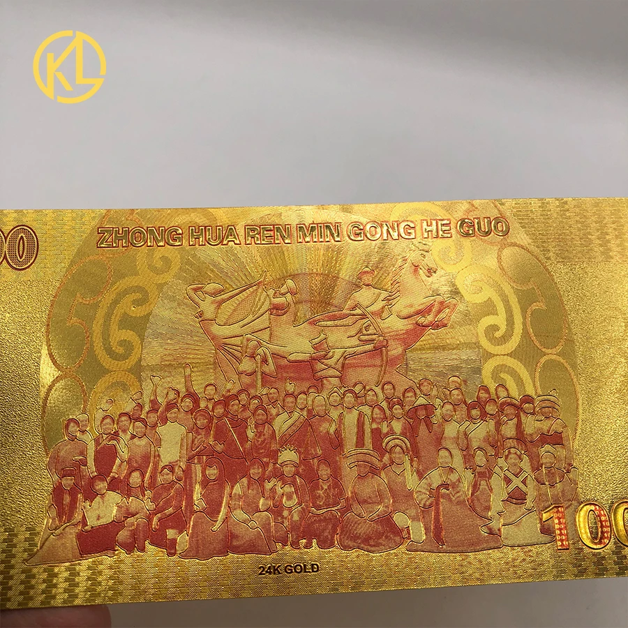 1000pcs/lot Nice 24k Gold Banknote With Chinese Dragon Design China 1000 RMB  Banknote For Money Collection - AliExpress
