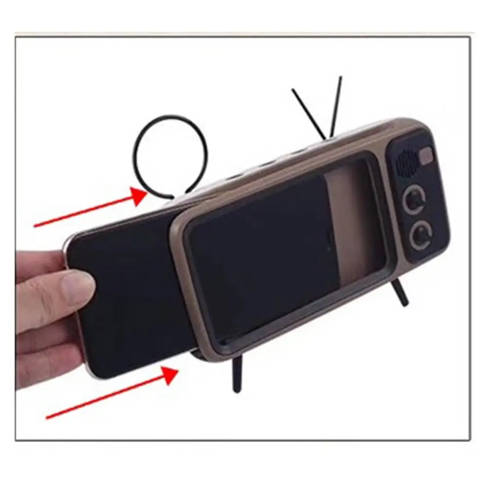 Přenosné bezdrátový Bluetooth reproduktor retro domácí TV mobilní telefon držák brian wayne transeau amplión audio muzika hráč pro smartphone