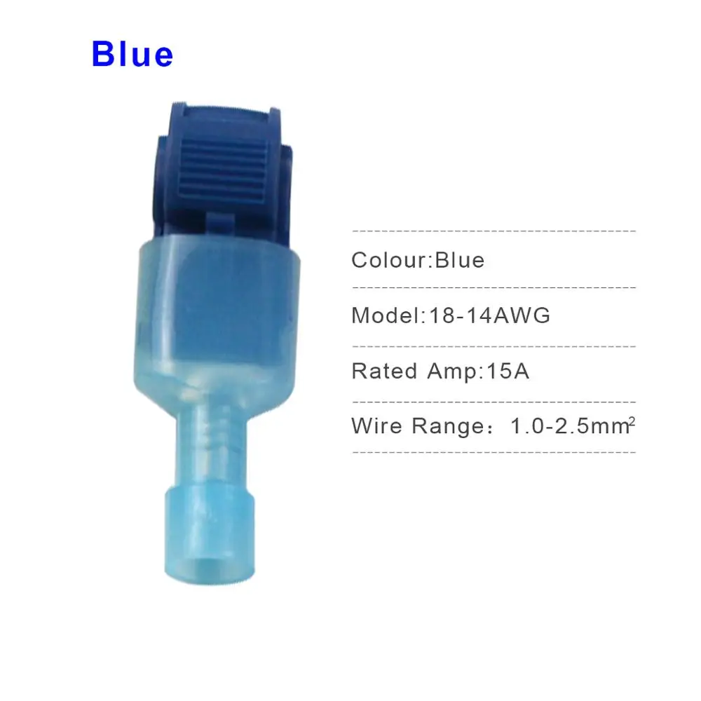 10 Pieces Blue 10 шт. Быстрый Сращивание электрические клеммы блок кабель провода разъемы изолированное уплотнение 20-10AWG 0,5 мм-4 мм набор инструментов - Цвет: 10 Pieces Blue