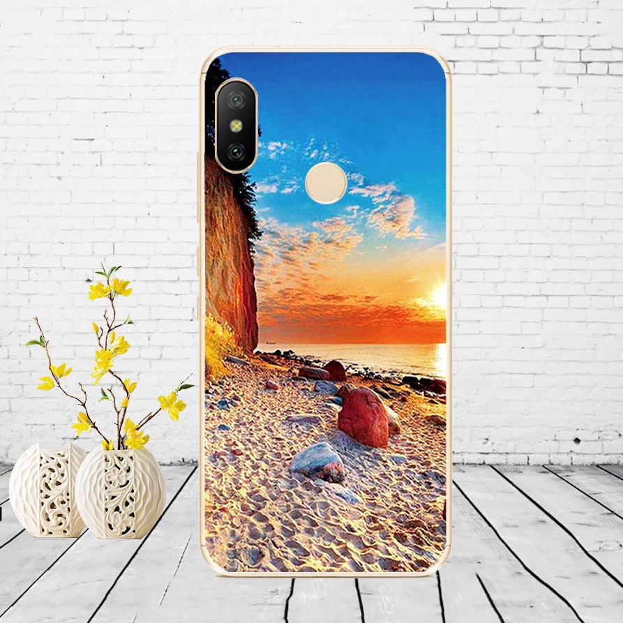 D4 Силиконовый чехол для Xiaomi mi A2 LITE, чехол с полной защитой, мягкая задняя крышка из ТПУ, чехол для телефона s для Xio mi A2 LITE, бампер - Цвет: D4